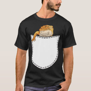 Beard Dragon in Artificial Chest Pocket Reptile Li T-Shirt