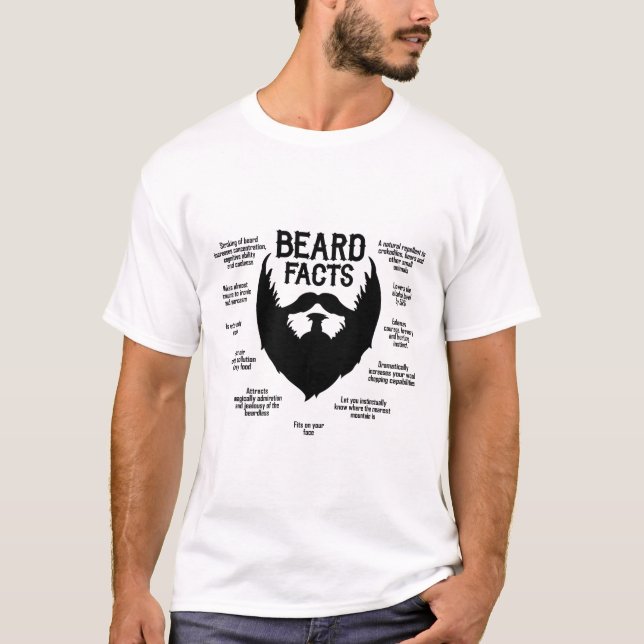 Beard Facts (black) T-Shirt (Front)