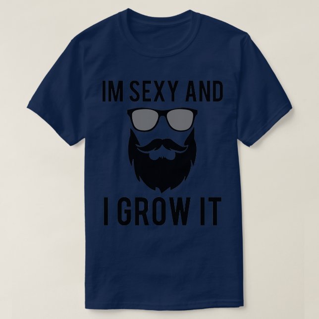 Beard Funny Quote Facial Hair Bearded Men Gift T-Shirt (Design Front)