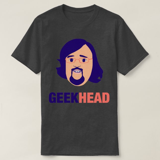 Beard geek headband T-Shirt (Design Front)