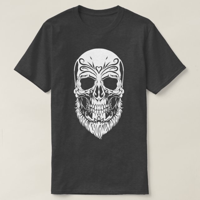 Beard Hipster Men Full Beard Beards Bearded 3 T-Shirt (Design Front)