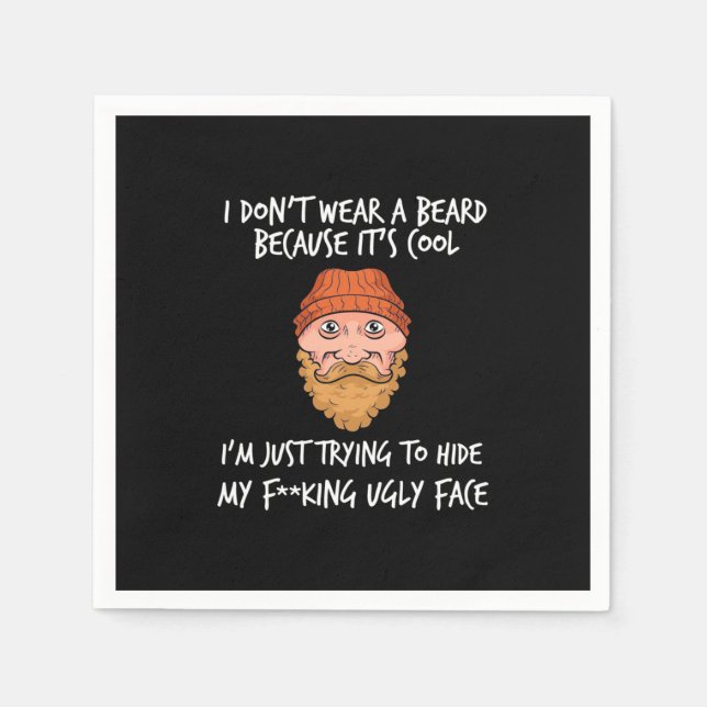 Beard It Is Cool Napkin (Front)