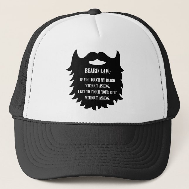 Beard Law Trucker Hat (Front)
