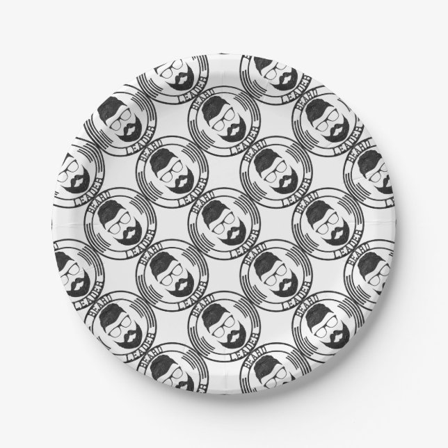 Beard leader paper plate (Front)