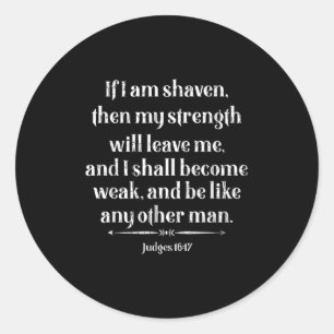 Beard Lover Quote Funny Bearded Men Dad Graphic  Classic Round Sticker