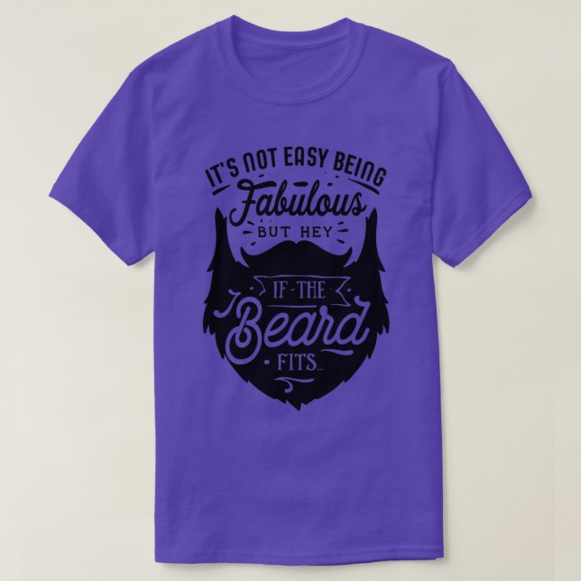 Beard Lovers Gift Fabulous Beard T-Shirt (Design Front)