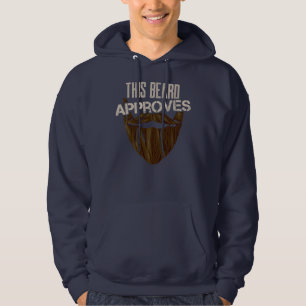 Beard Meme This Beard Approves Funny Bearded Man Hoodie