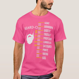Beard O Metre Funny Vintage Gentelman BeardDay T-Shirt