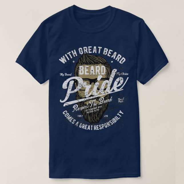 Beard Pride 1 Classic TShirt (Design Front)