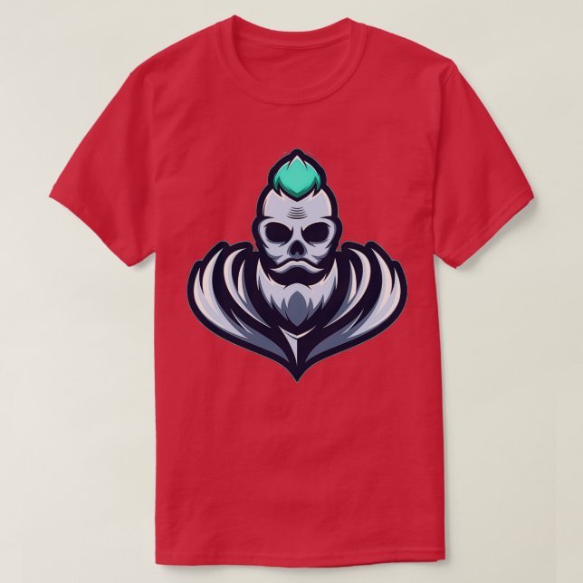 Beard Skull Classic TShirt (Design Front)