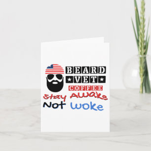 Beard Vet Coffee Happy 4th Of July Independence Da Card