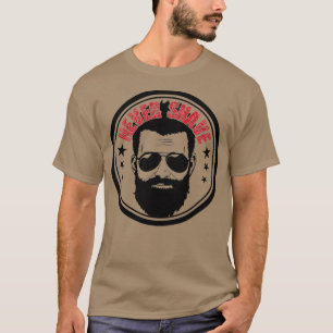 Beard with sunglasses never shave 1 T-Shirt