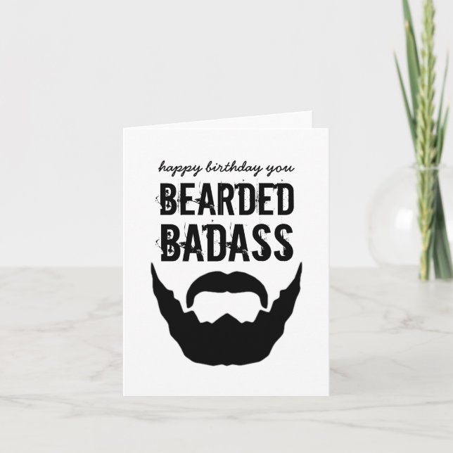 Bearded Bada** Birthday Card (Front)