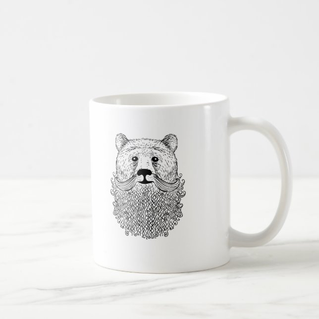 Bearded Bear Product Coffee Mug (Right)