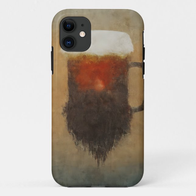 Bearded Beer Mug Artistic Mobile Case (Back)