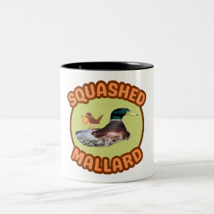 Bearded Birding Squashed Mallard Two-Tone Coffee Mug