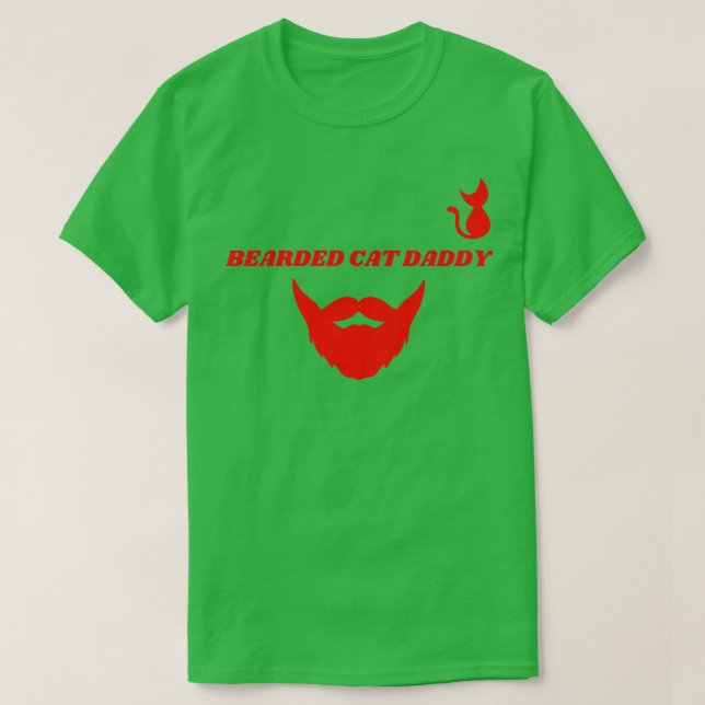 Bearded cat daddy Classic TShirt (Design Front)