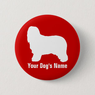Bearded Collie ビアデッド・コリー 2 Inch Round Button