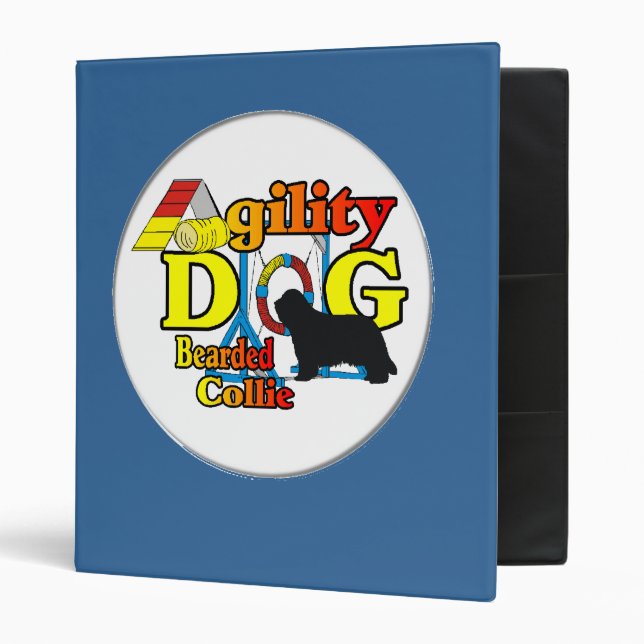 bearded collie agility binder (Front/Inside)