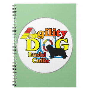 bearded collie agility notebook