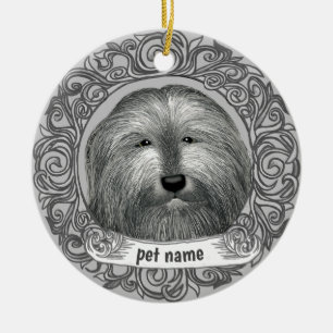 Bearded Collie Aimer Mémoire ornement