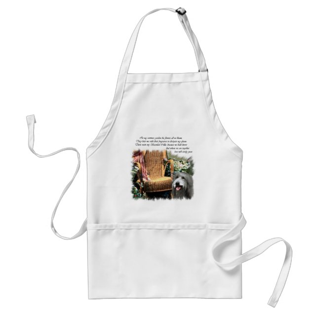 Bearded Collie Art Gifts Standard Apron (Front)