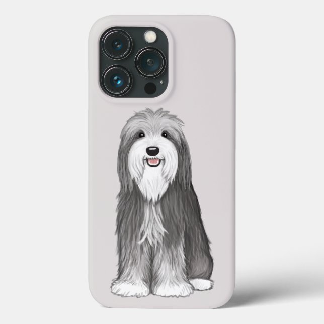 Bearded Collie Cartoon Dog Case-Mate iPhone Case (Back)