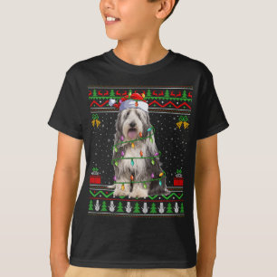 Bearded Collie Dog Lover Santa Ugly Bearded Collie T-Shirt