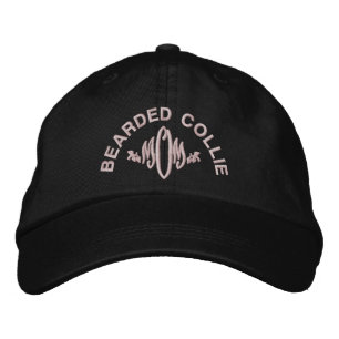Bearded Collie Dog MOM Embroidered Hat