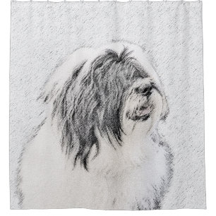 Bearded Collie Drawing - Cute Original Dog Art