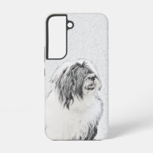 Bearded Collie Drawing - Cute Original Dog Art Samsung Galaxy Case
