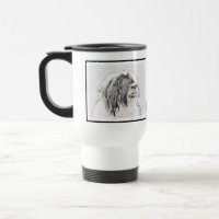 Bearded Collie Drawing - Cute Original Dog Art