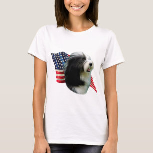 Bearded Collie Flag T-Shirt