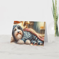 Bearded Collie Get Well Soon