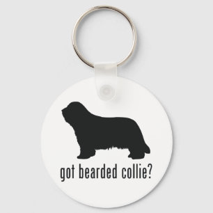 Bearded Collie Keychain