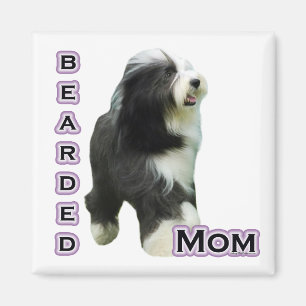 Bearded Collie Mom 4  - Magnet