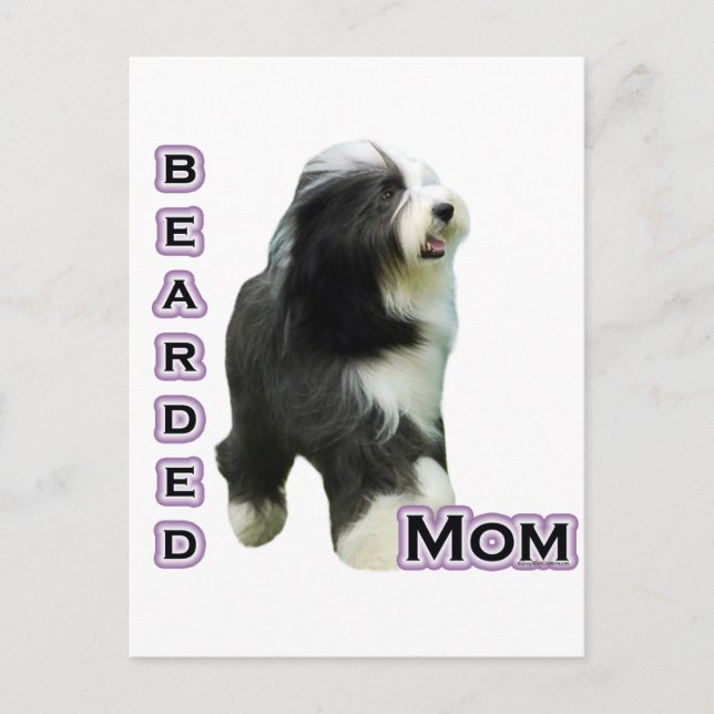 Bearded Collie Mom 4 Postcard (Front)