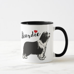 Bearded collie mug