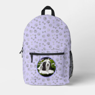 Bearded Collie Painting - Cute Original Dog Art Printed Backpack