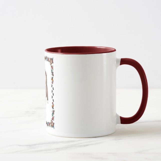Bearded Collie Puppy Mug (Right)