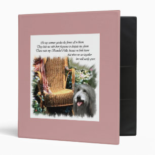 Bearded Collie Summer Garden Binder