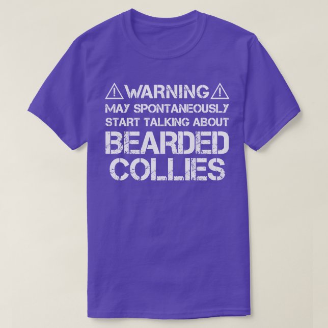 Bearded Collie T-Shirt (Design Front)