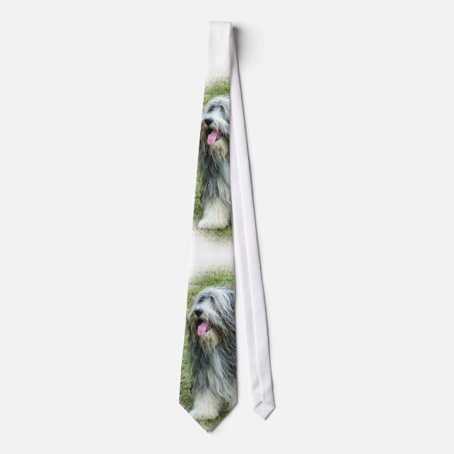 bearded collie Tie (Front)