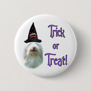 Bearded Collie Trick 2 Inch Round Button