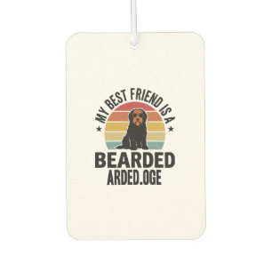 Bearded Collie Vintage Sunset Dog Lover Design_1 Air Freshener