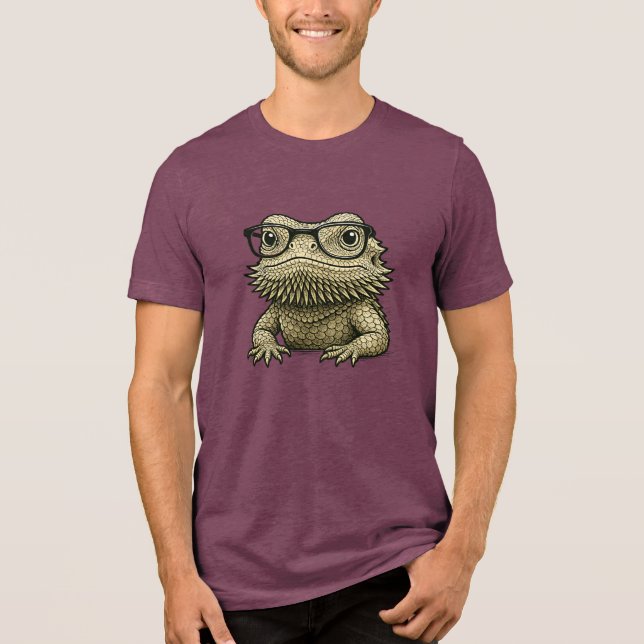 Bearded Dragon • Beardie Graphic Tri-Blend Shirt (Front)