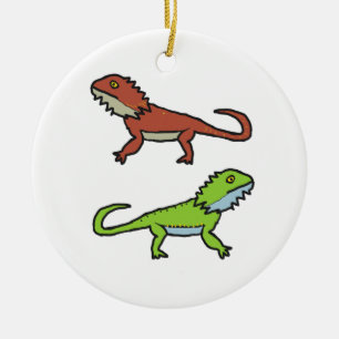 Bearded Dragon Ceramic Ornament