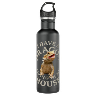 Bearded Dragon Clothes Pogona Barbata Lizard  710 Ml Water Bottle