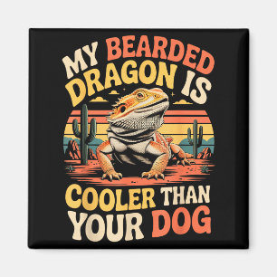 Bearded Dragon Cooler Reptile Animal Beardie Beard Magnet