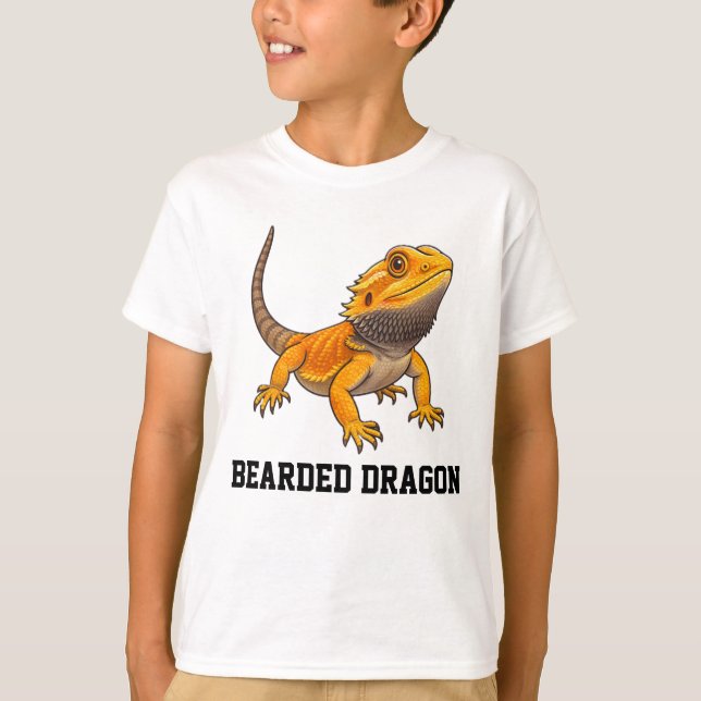 Bearded Dragon Customizable Personalizable  T-Shirt (Front)
